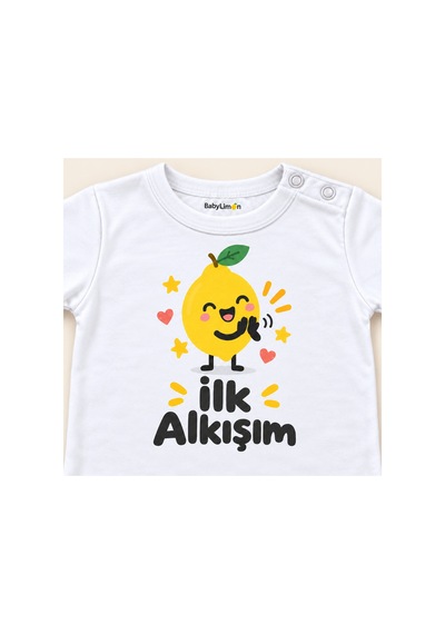 Babylimon İlk Alkışım Beyaz Kısa Kollu Çıtçıtlı Bebek Zıbını Beyaz - İlk Alkışım - 928161923 Beyaz - İlk Alkışım Babylimon İlk Alkışım Beyaz Kısa Kollu Çıtçıtlı Bebek Zıbını Beyaz - İlk Alkışım - 928161923 Beyaz - İlk Alkışım
