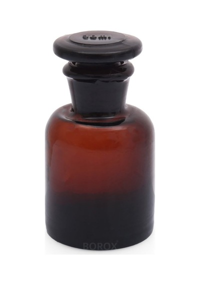 Borox Şilifli Cam Tıpalı Amber Cam Miyar Şişe 30 ML