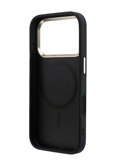 İphone 17 Pro Kılıf Guess Orjinal Lisanslı M-safe Özellikli Small 4g Ve Classic Logolu Kapak Siyah
