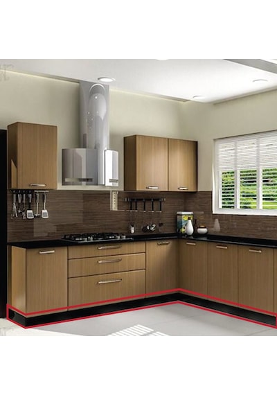 Pvc Baza Profili 100 Mm High Gloss Siyah 1 Boy 3,66 Metre