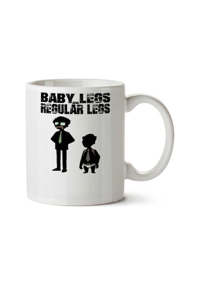 Baby Legs & Regular Legs İki Tarafı Baskılı Kupa Bardak Çok Renkli