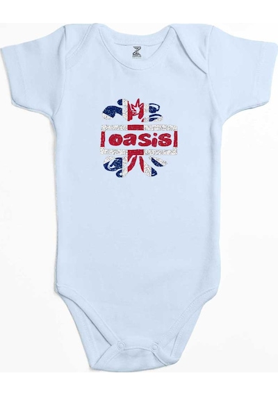 Zepplin Giyim Oasis Logo Siyah Bebek Body Zıbın