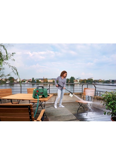 Home And Garden Easyaquatak 120 Yüksek Basınçlı Yıkama Cihazı, 5 M Hortum, Yeşil