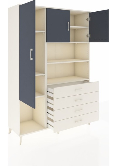 Hyperion Dolap 7 Raflı 4 Çekmeceli 3 Kapaklı 132x44x195 Aytaşı-antrasit/aytaşı Antrasıt/aytası Hyperion Dolap 7 Raflı 4 Çekmeceli 3 Kapaklı 132x44x195 Aytaşı-antrasit/aytaşı Antrasıt/aytası
