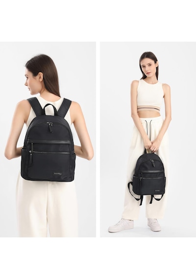 Smart Bags Twill Dimi Kumaş Kadın Sırt Çantası 3332 Siyah