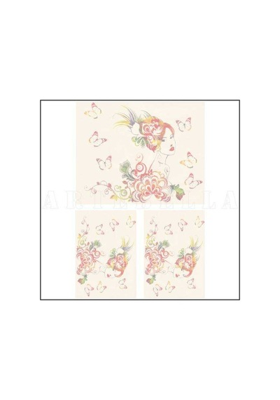 930k Artebella Soft Transfer  Koyu Zemin 23x34 cm