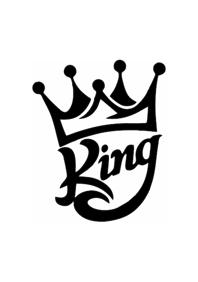 King Kral Tacı Oto Araba Motosiklet Sticker 01979