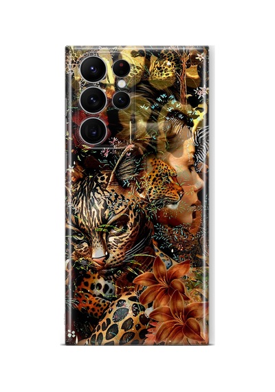 Samsung Galaxy S25 Ultra Uyumlu Baskılı Şeffaf Telefon Kılıfı Koleksiyon: Wildspirit Prime 5