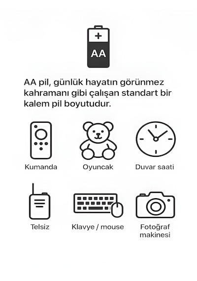 Type-c Şarjlı 2800mwh 1.5v Şarj Edilebilir 2'li Aa Kalın Pil - Lityum İyon Batarya