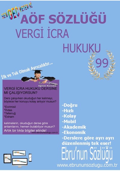 AÖF İİBF Ebrunun Sözlüğü Vergi Icra Hukuku - E Sözlük