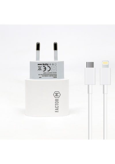 Xd Pd20w Quick Charger 20w Type-c To Lightning 2m Kablolu Şarj Set Beyaz