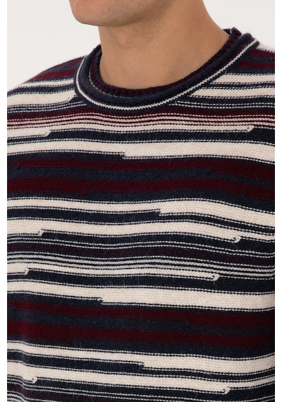 U.S. Polo Assn. Erkek Comfort Fit Bisiklet Yaka Mürdüm Kazak 50308332-VR074 U.S. Polo Assn. Erkek Comfort Fit Bisiklet Yaka Mürdüm Kazak 50308332-VR074