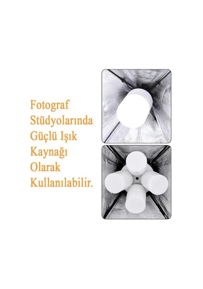 Zmr 40w Oval Torch Led Ampul Gri 6500k Beyaz Işık Dekoratif Jumbo Led Lamba
