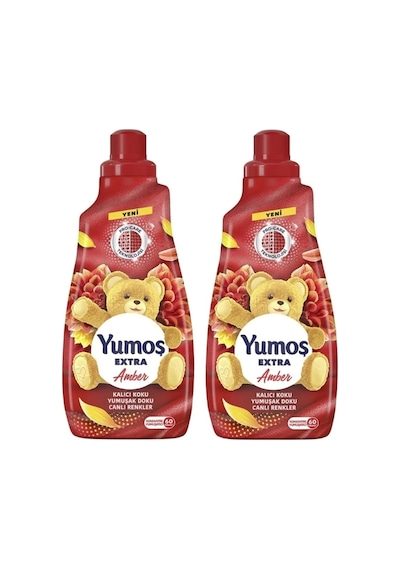 Yumoş Extra Konsantre Çamaşır Yumuşatıcısı Amber 1440 Ml 60 Yıkama 2 Ade Diğer
