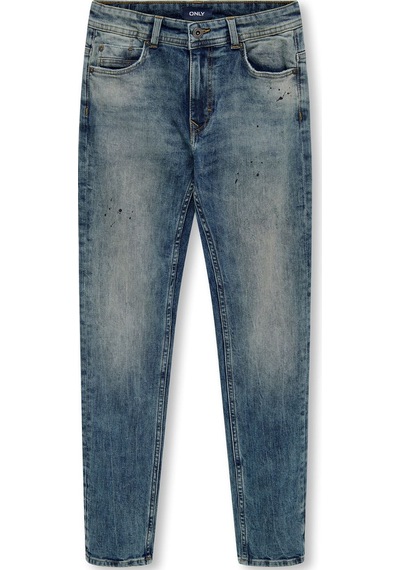 Only Kobmatt Slım Mıd Blue Paınt Jeans Dnm Kız Çocuk Mavi Jean - 15292061