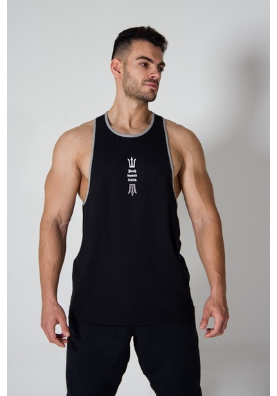 Pose I Down Push Beyond Limit Oversize Atlet Siyah