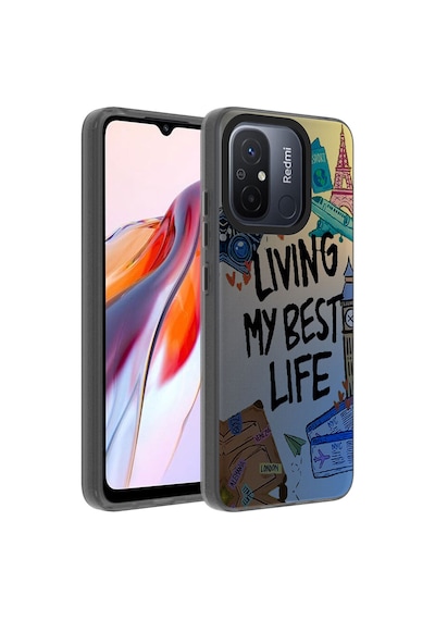 Xiaomi Redmi 12c Kılıf Vibe Desenli Kamera Yükseltili Mat Parmak İzi Tutmayan Silikon Celikaksesuar Klavye