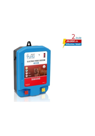 Puhu Ecos Eko Model Kuruluma Hazır Elektrikli Çit Sistemi 10 Dönümlük 2 Joule -2459