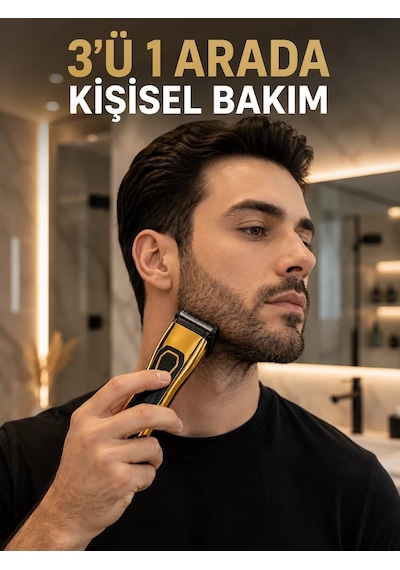 Saç Sakal Burun Ve Kulak Bakımı İçin Çok Amaçlı Tıraş Makinesi 1 - 2 Saat