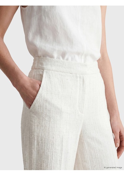 Lcw Comfort Beyaz Beli Lastikli Kadın Pantolon