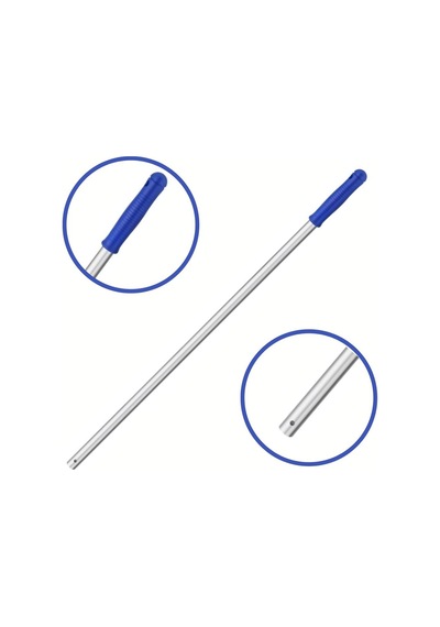 Mulpex Premium Kalite Alüminyum Eloksallı Sap,Delikli 140 cm.Mavi