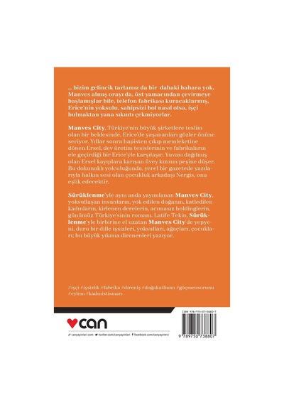 Manves City - Latife Tekin -  Can Yayınları