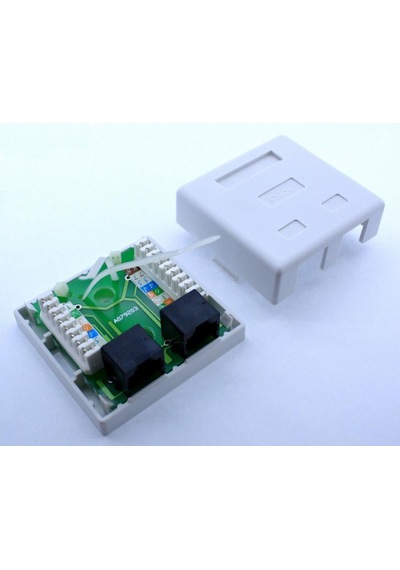 Kablo Bağlantılı 2 Li Rj45 Kutusu