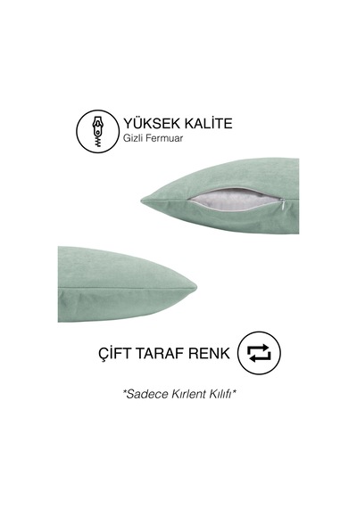 Home Daily Series Sis Mavisi Rengi Kırlent Yastık Kılıfı Sis Mavisi