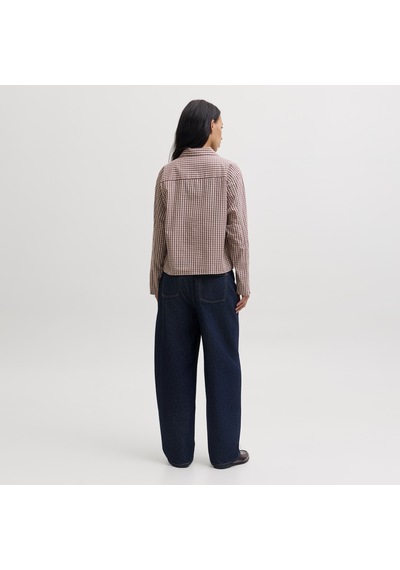Jack & Jones Kadin Comfort Fit Uzun Kollu Gömlek - Asta - 12299780 Chocolate Truffle