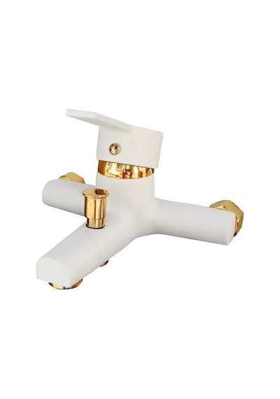 Beyaz Gold Banyo Bataryası Musluğu Pirinç Gövde Diğer