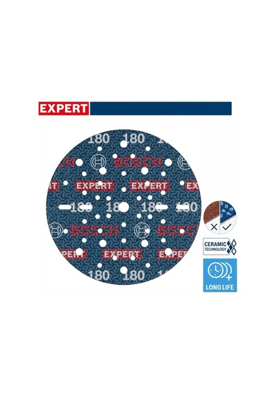 Bosch Expert O780 150 Mm 180 Kum 50'li Cırtlı Folyo Zımpara Diski 2608902453