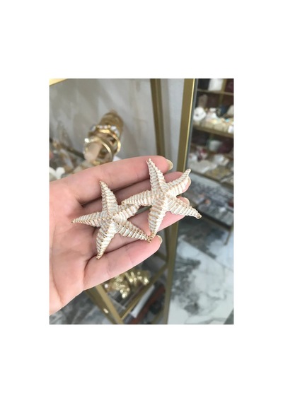 Marka Model Yıldız Küpe Beyaz