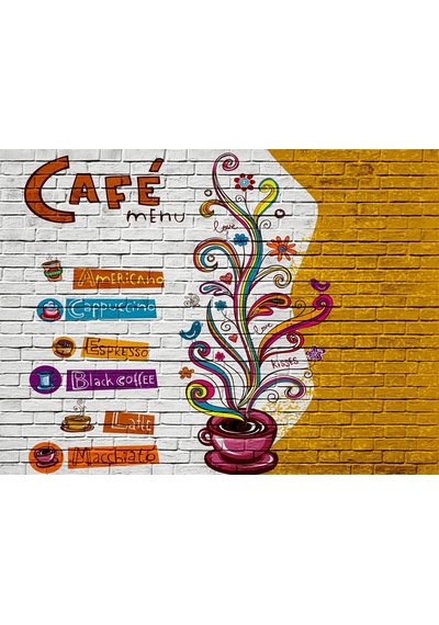Coffee Yazılı Duvar Kağıdı
