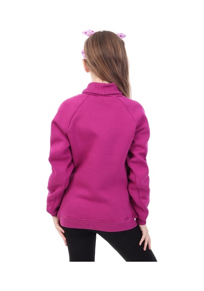 Toontoy Kids Toontoy Kız Çocuk Baskılı Sweatshirt Mürdüm