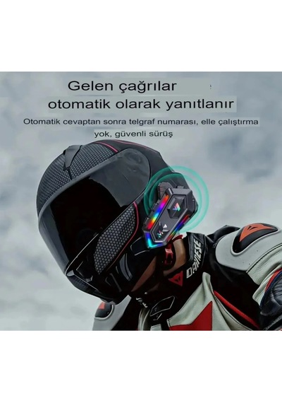 Kask Interkom Bluetooth Kask Mikrofon Kulaklık Stereo Motorsiklet Kulaklık