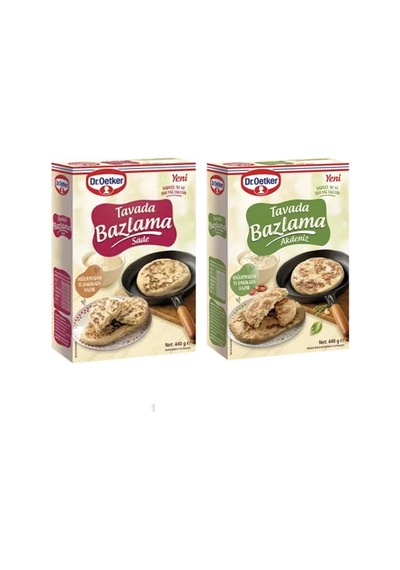 Tavada Bazlama - 2 Paket Bazlama Toz Karışımı Sade + Akdeniz