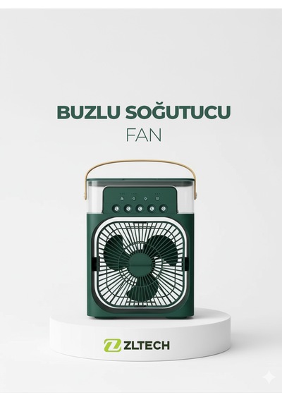 Taşınabilir Kablolu Su Püskürtmeli Buzlu Serinletici Vantilatör Mını Fan