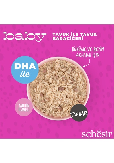 Schesir Baby Tavuk İle Tavuk Ciğeri Mus Konserve 70g