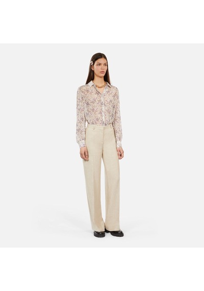 The Kooples Kadın Bej Süet Pantolon