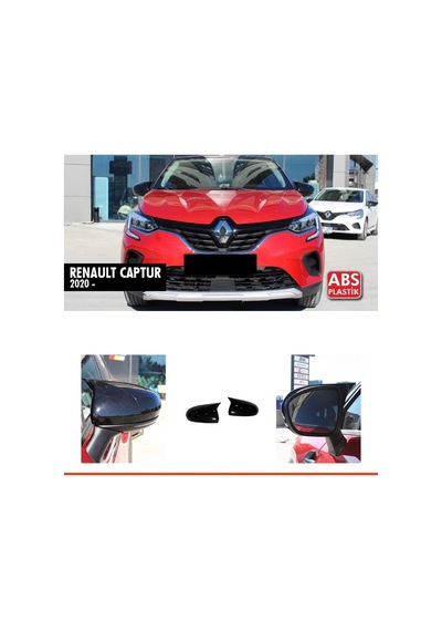 Renault Captur Batman Yarasa Ayna Kapağı Piano Black / 2020 sonrası