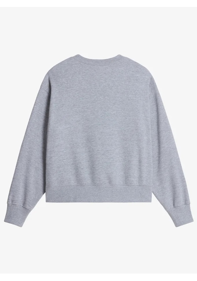 The North Face Nf0a8hby-cqo Essential Simple Dome Boxy Os Crew Kadın Sweatshirt Gri