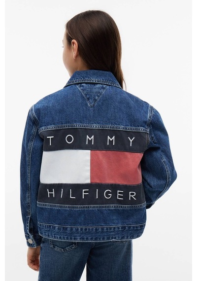 Tommy Hilfiger Kız Çocuk Ceket Ks0ks00753 Mavi