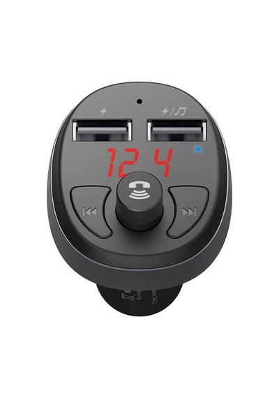 Tr Cc-6880 Fm Transmitter Çift Usb Bluetooth Araç Şarj Cihazı