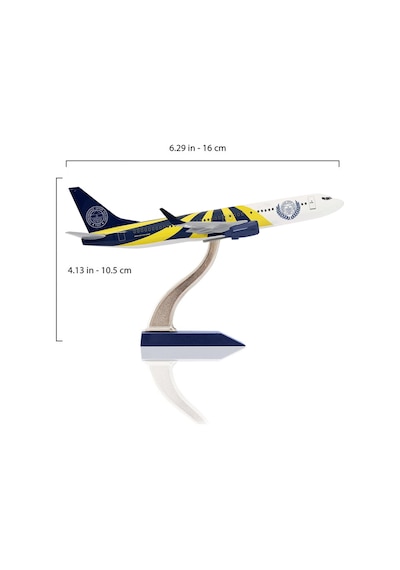 Zekupp Boeing 737-800 1/250 Ölçek Fenerbahçe Lisanslı Sarı Lacivert Tasarım Maket Uçak