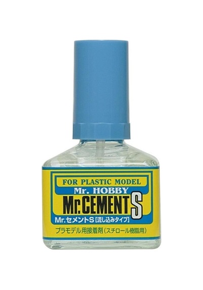 Mr.hobby Mc-129 40 Ml. Mr.cement S, Fırçalı, İnceltilmiş Plastik Yapıştırıcısı