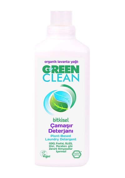 U Green Clean Organik Lavanta Yağlı Bitkisel Sıvı Çamaşır Deterjanı 1 L