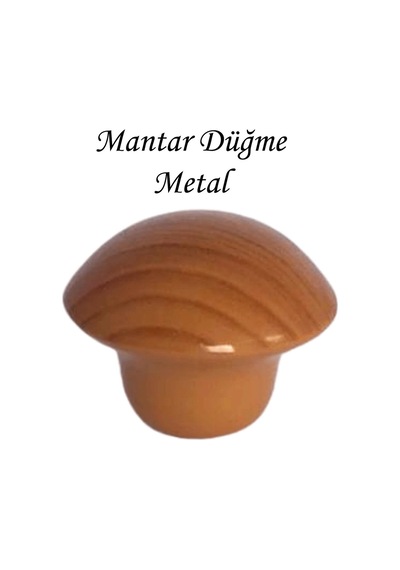 8 Adet Kayın Mantar Düğme Kulp Mobilya Çekmece Dolap Kapak Kulbu Metal Kulp Aksesuarları Vidalı