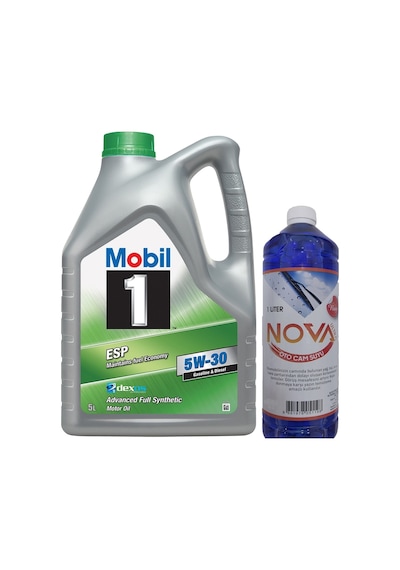 Mobil 1 ESP 5W-30 Tam Sentetik Motor Yağı 5 L + Nova Cam Suyu 1 L