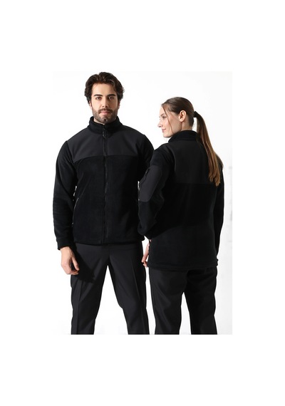 Soft Shell Robalı Unisex Polar Mont - Siyah Siyah