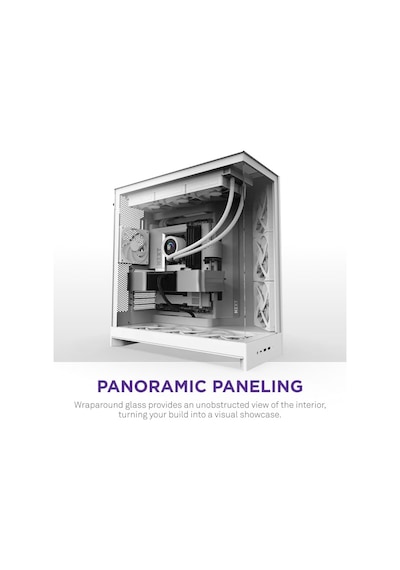 Nzxt H Series H9 Flow Rgb Cm-h92fw-01 Beyaz Atx Mid Tower Gaming Akak0nzx0065